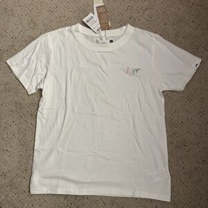 C&C California White Tee with Embroidered Happy